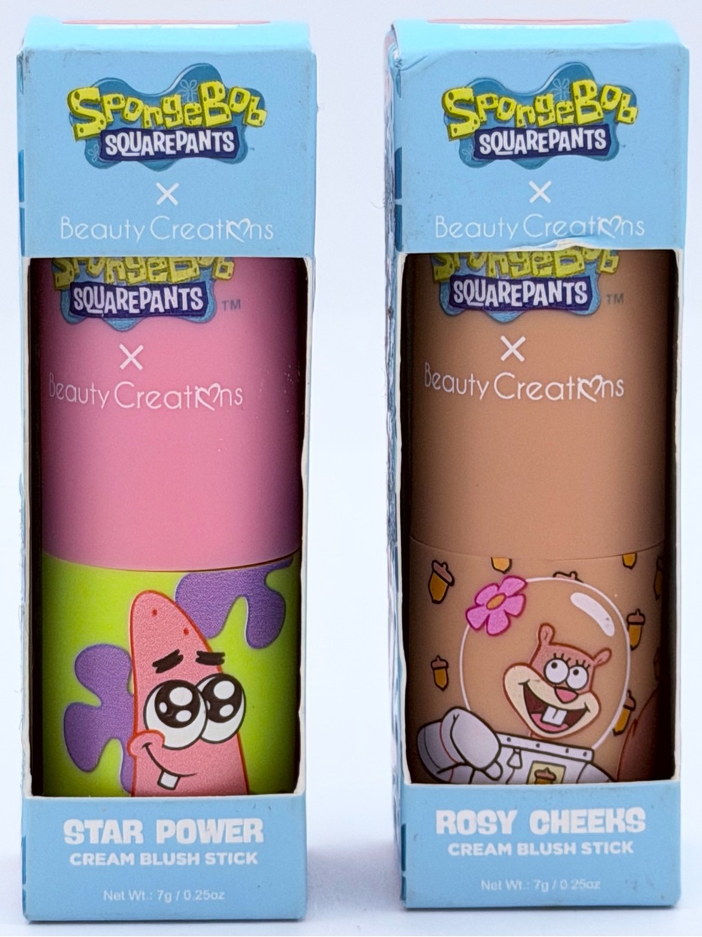 NWT NIB SPONGEBOB SQUAREPANTS X BEAUTY CREATIONS STAR POWER & ROSY CHEEKS BUNDLE